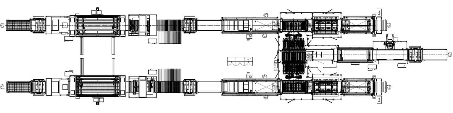 3D membrane pressing line automation